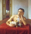 Aurelio Bulzatti autoritratto, cm 80x75, 1994