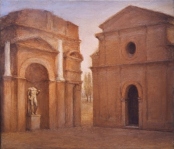 piazza, 1986, cm. 65x75